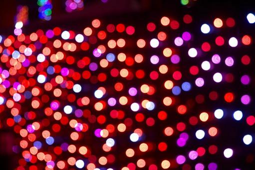 ボケ玉のイルミネーション イルミネーション,led,クリスマスの写真素材
