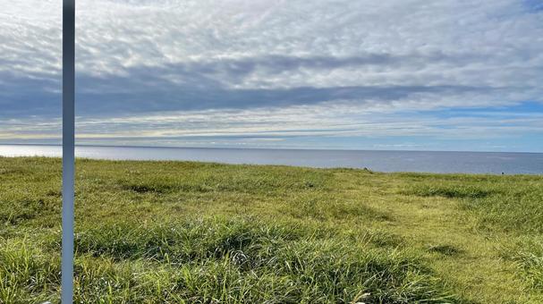 水平線 水平線 入道崎,男鹿半島,景勝地の写真素材