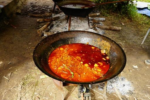 Photo, casserole, big pot, curry, 