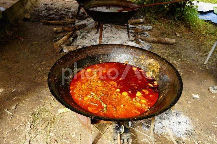 鍋料理 鍋料理,大鍋,カレー系の写真素材