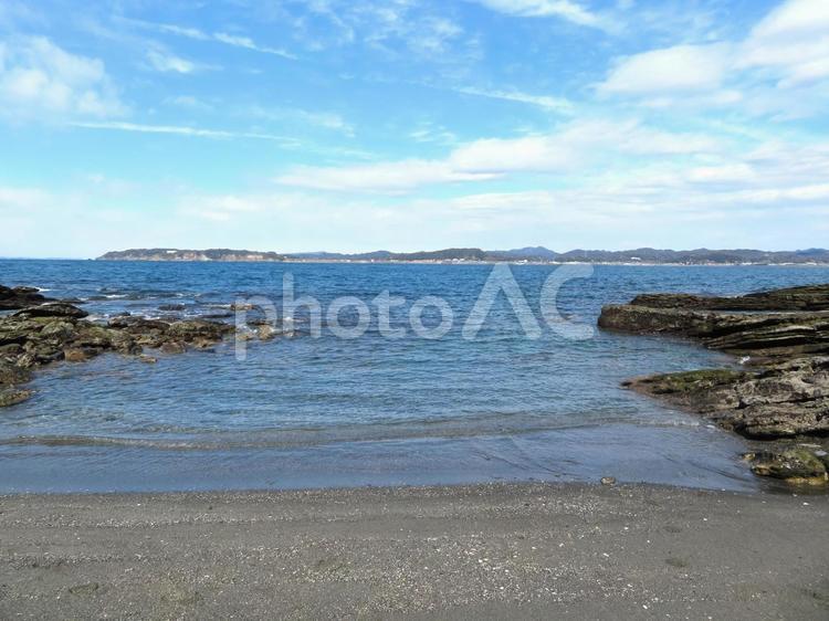 館山市沖ノ島の海岸風景 沖ノ島,海岸,海辺の写真素材