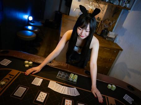 26:ロングヘアのバニーガール 26:ロングヘアのバニーガール バニーガール,コスプレ,ナイトワークの写真素材