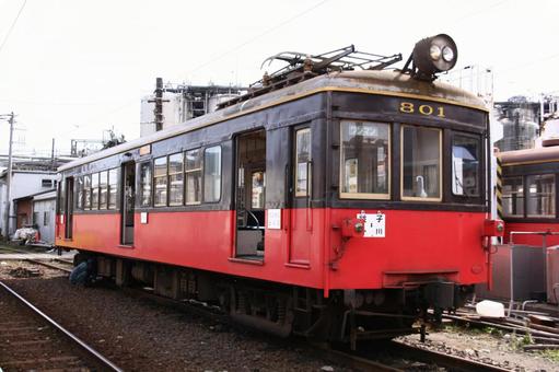 銚子電鉄、デハ801号 銚子電鉄,銚電,デハの写真素材