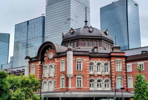 東京駅 東京駅 東京駅,東京,ビルの写真素材
