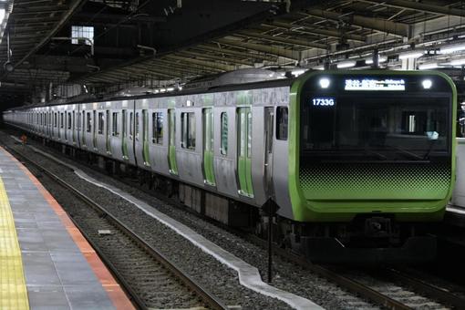 E235系02編成 鉄道,電車,列車の写真素材