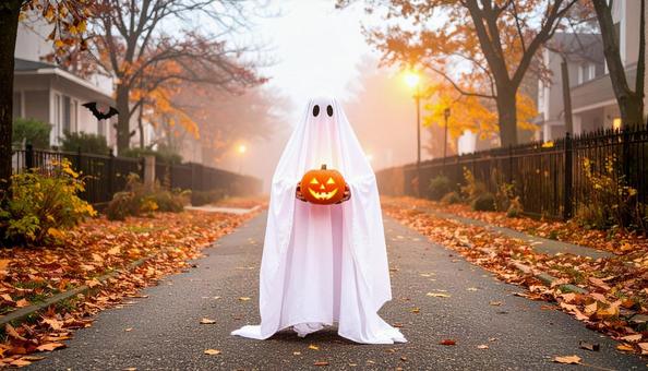 ハロウィンのおばけ ハロウィンのおばけの写真