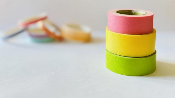 マスキングテープ、コピースペースの写真