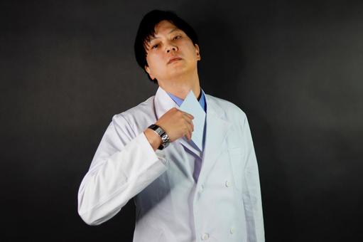 白衣の男性医師 白衣の男性医師 男性,白衣,医師の写真素材