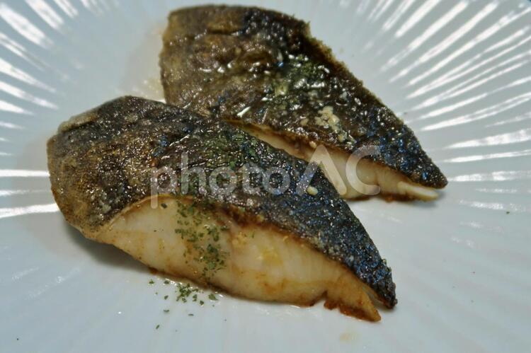 銀鱈のムニエル3 銀ダラ,銀だら,ムニエルの写真素材