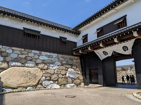 今治城＠愛媛県今治市 今治城,城,今治の写真素材