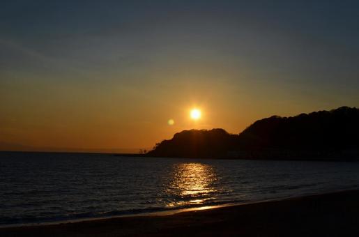 夕日 夕日の写真