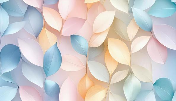 パステルカラーの抽象的な葉の背景の写真