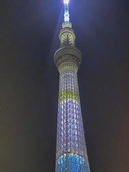 東京スカイツリー ライトアップ 東京スカイツリー ライトアップの写真