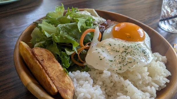 ヘルシープレートランチ ヘルシープレートランチ 卵,ランチ,プレートの写真素材
