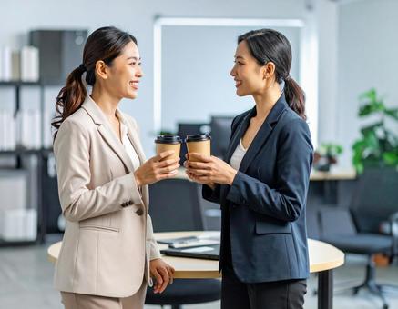 コーヒータイムにアイディアが浮かんだ！の写真