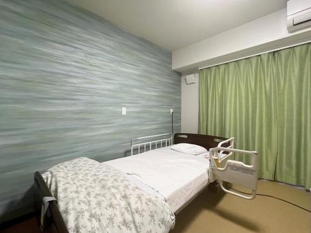 介護ベッドのある部屋 介護ベッド,介護,ベッドの写真素材