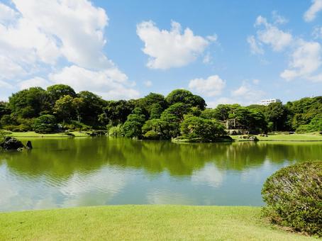 特別名勝六義園中の島6 六義園,庭園,大名庭園の写真素材