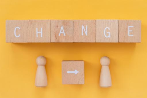 Change, change, makeover | Blocks and humanoid toys with "CHANGE" written on them Change, change, makeover | Blocks and humanoid toys with "CHANGE" written on them