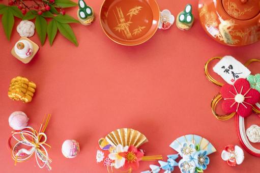 年賀状・お正月の素材 年賀状,年賀状素材,正月素材の写真素材