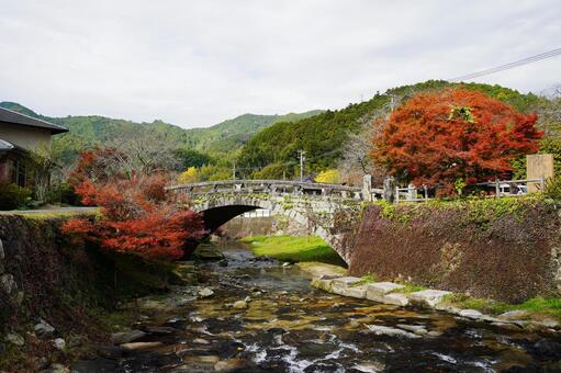 福岡 秋月 秋月眼鏡橋1 秋月眼鏡橋,眼鏡橋,石橋の写真素材