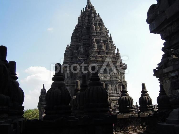 ジョグジャカルタの遺跡（インドネシア） インドネシア,ジョグジャカルタ,寺院の写真素材