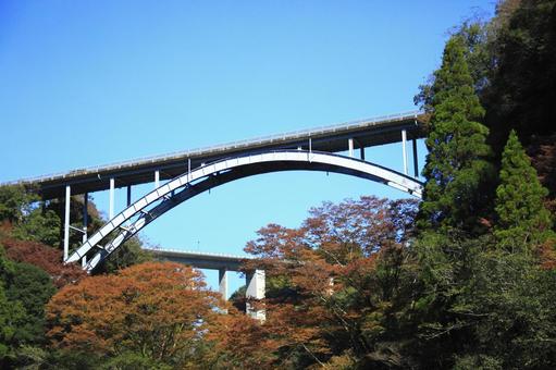 ア－チ橋 宮崎県,高千穂,高千穂町の写真素材