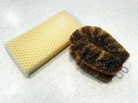 掃除用具（たわし・スポンジ）７ 掃除,用具,道具の写真素材