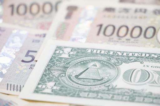 1ドル札 日本円 1ドル札,日本円,フリーメイソンの写真素材