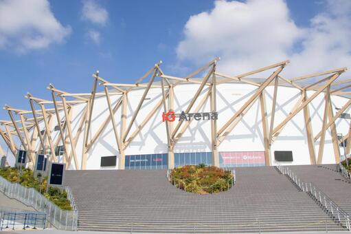 IGアリーナ 愛知国際アリーナ 愛知国際アリーナ,igアリーナ,スタジアムの写真素材