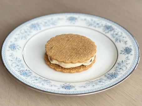 栗のバターサンド バターサンド,栗,マロンの写真素材