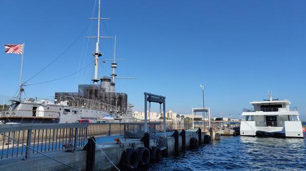 戦艦、三笠 戦艦,船,戦艦三笠の写真素材