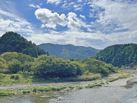 長除大橋から由良川を望む 長除大橋から由良川を望むの写真