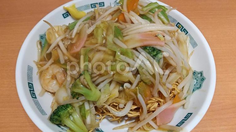 五目かた焼きそば 五目かた焼きそば,焼きそば,麺類の写真素材