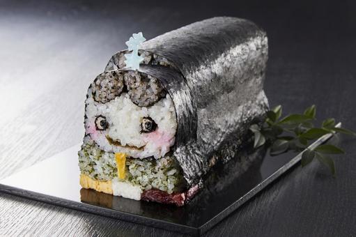 キャラ巻き寿司 お内裏様 キャラ巻き寿司 お内裏様 巻き寿司,お内裏様,寿司の写真素材
