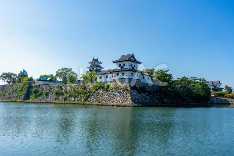 今治城の風景 今治城,今治市,愛媛の写真素材