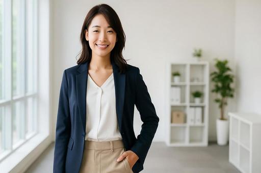 オフィスカジュアルの女性・働く女性・職場 オフィスカジュアルの女性・働く女性・職場の写真