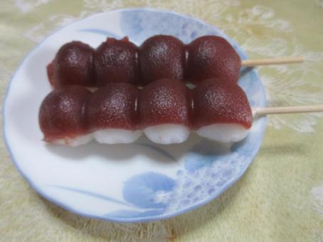 串団子 串団子 串団子,団子,あんの写真素材