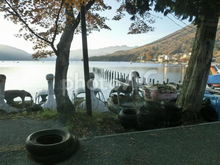 中禅寺湖の風景-24 中禅寺湖,栃木県日光市,日光国立公園の写真素材