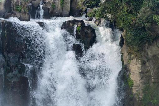 関之尾の滝 関之尾の滝,滝,水の写真素材