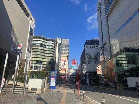 天神きらめき通り（朝） きらめき通り,天神,福岡の写真素材