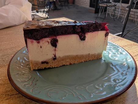 ブルーベリーチーズケーキ ブルーベリーチーズケーキの写真