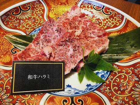 ハラミ 焼肉,焼き肉,和牛の写真素材
