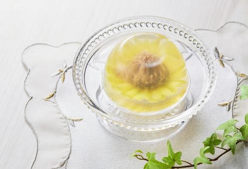 フラワーゼリー【ひまわり】 フラワーゼリー【ひまわり】 フラワーゼリー,ひまわり,花の写真素材
