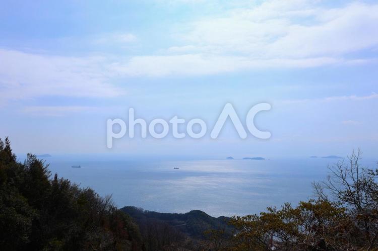 亀老山展望公園から瀬戸内海を望む 亀老山展望公園,大島,瀬戸内海国立公園の写真素材