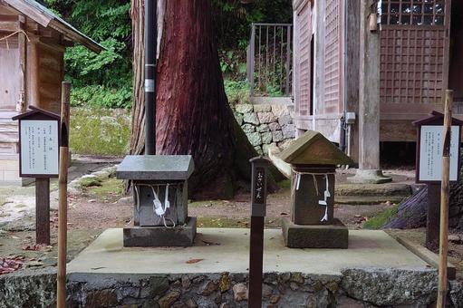 島根県-物部神社-土社・火社 物部神社,神社,石見国の写真素材