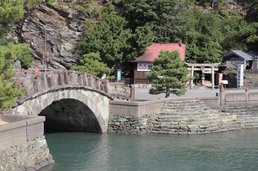 和歌浦　不老橋と鹽竃神社 不老橋,鹽竃神社,和歌浦の写真素材