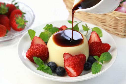 Photo, pudding, pastry, custard pudding, 
