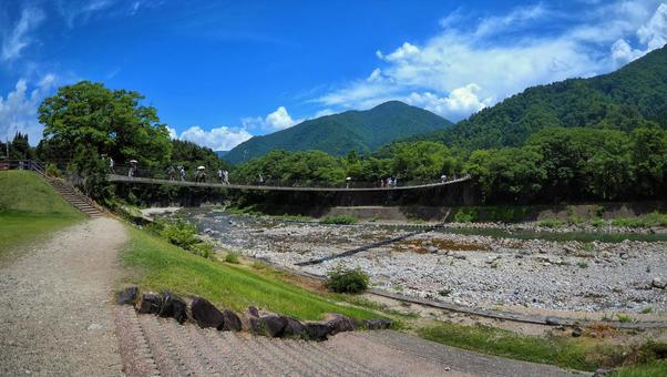 白川郷の橋 白川郷の橋 白川郷,橋,自然の写真素材