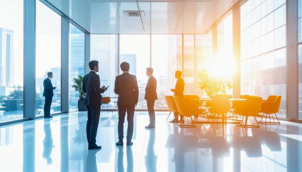 広々としたコワーキングスペースの写真