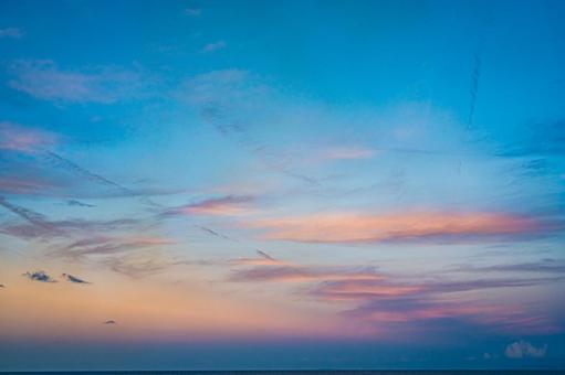 日本海　フェリーからの風景 日本海,日本海フェリー,海の写真素材